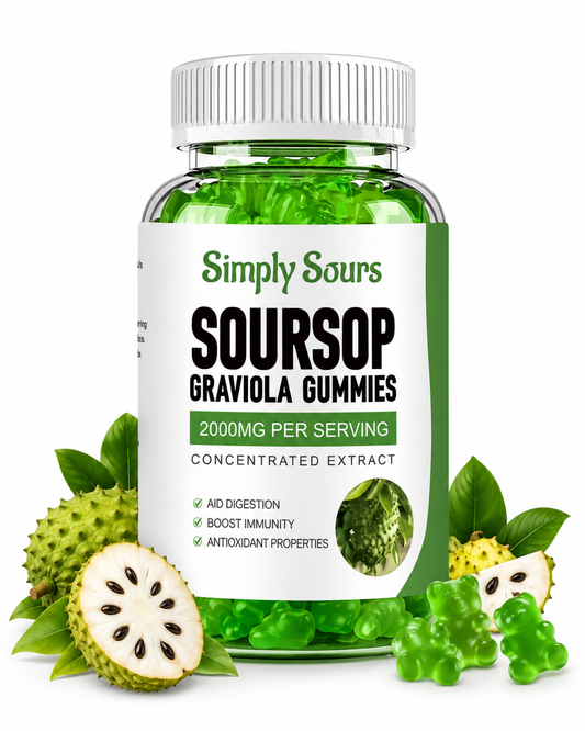 Simply Sours™ 100% Pure Organic Soursop Gummies