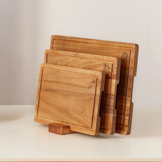 Acacia wood board set