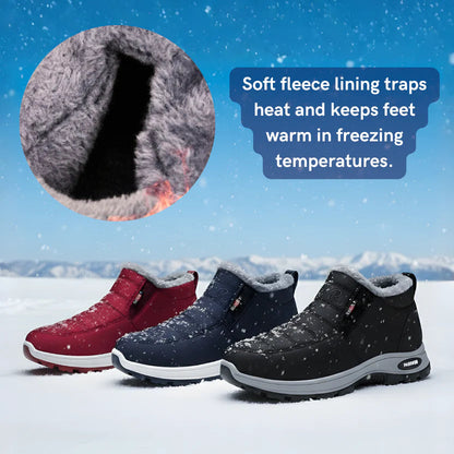 Soft fleece lining keeps feet warm