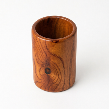 Wooden Utensil Holder - top view