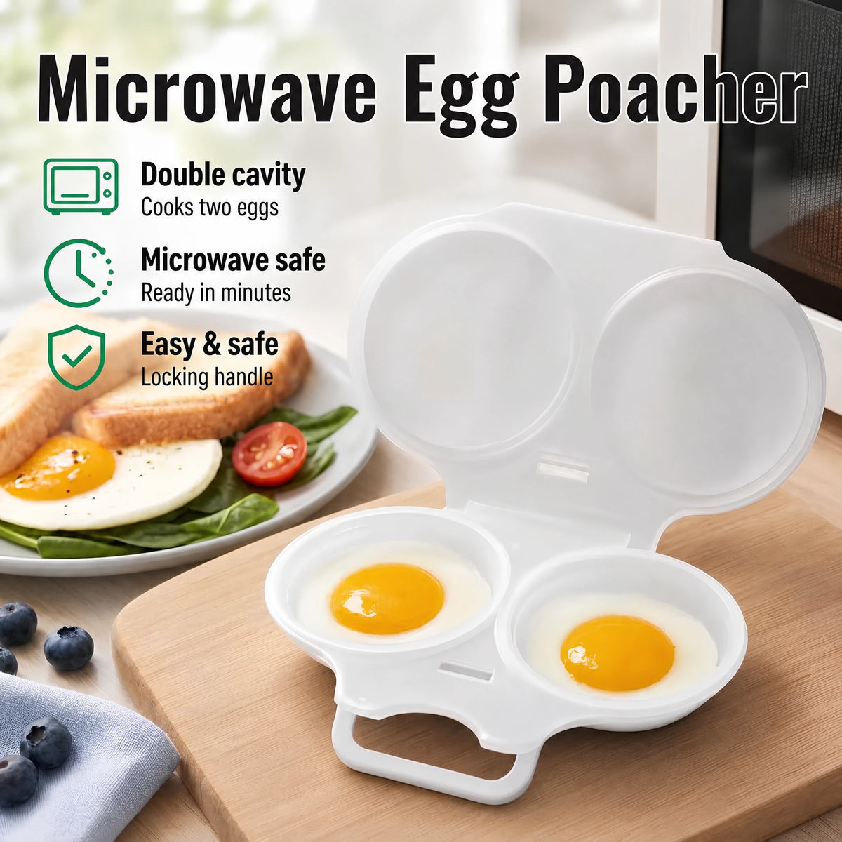 Curnat™ – Microwave Egg Poacher