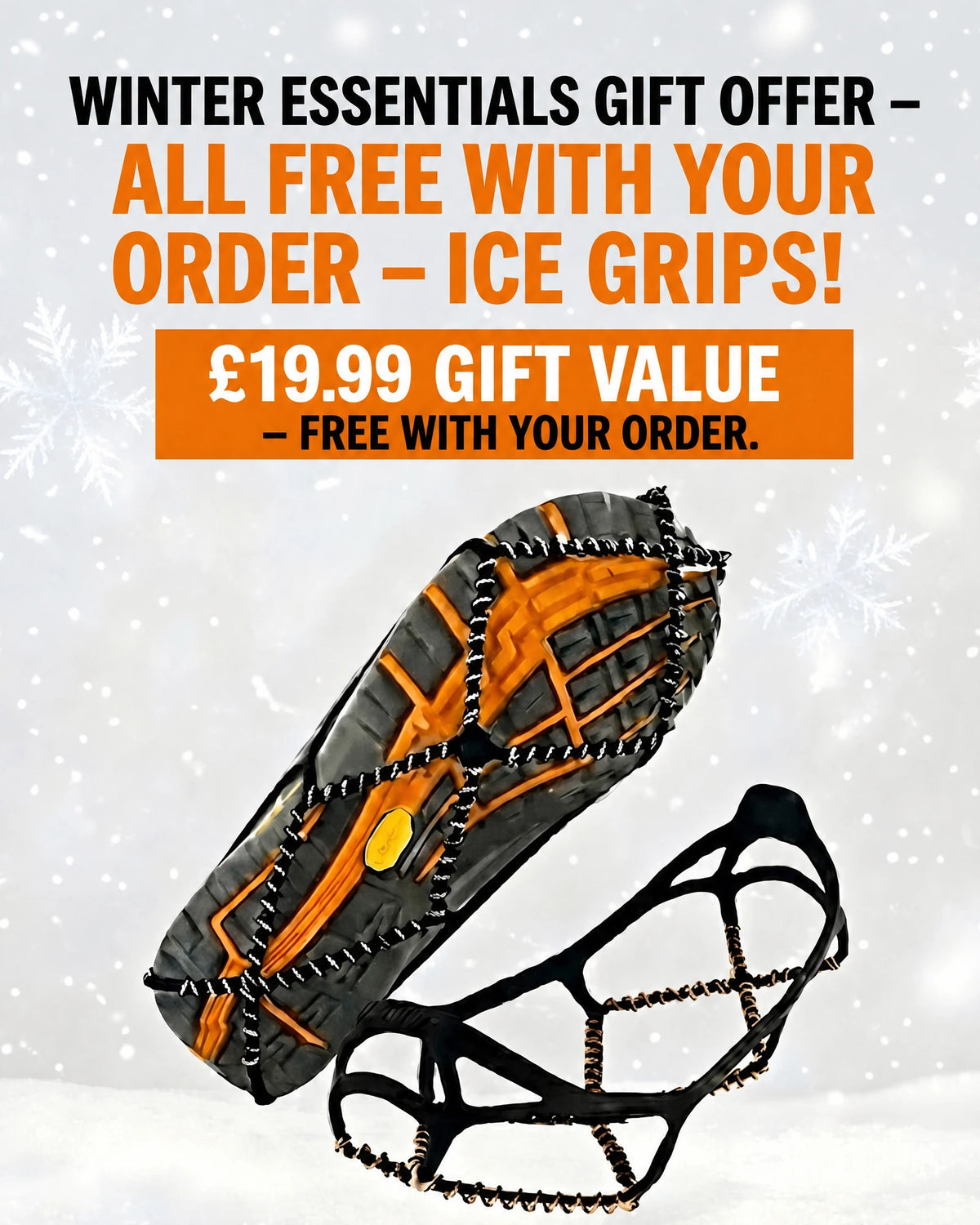 Free ice grips with your order